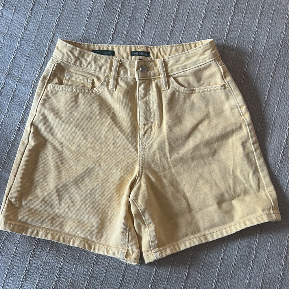 Wild Fable High Rise Bermuda jean shorts Yellow